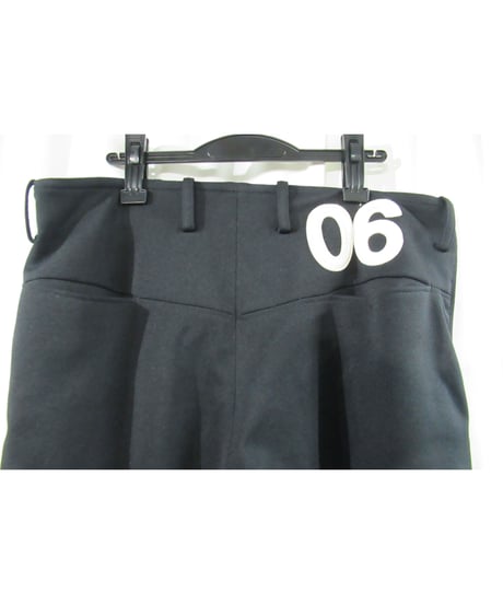 2003ss yohji yamamoto pour homme ロゴ入り ゼッケン テーパードパンツ　HQ-P51-930