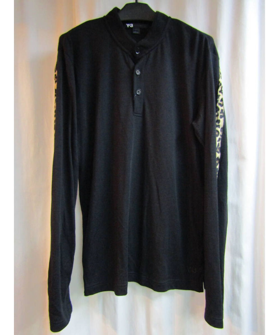 Y-3 yohji yamamoto レオパード切替 ヘンリーネックカットソー 3C-1 |