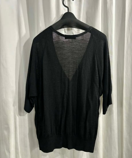 RISMAT by Y's yohji yamamoto シンプル 7分袖カーディガン（YJ-K70-245）