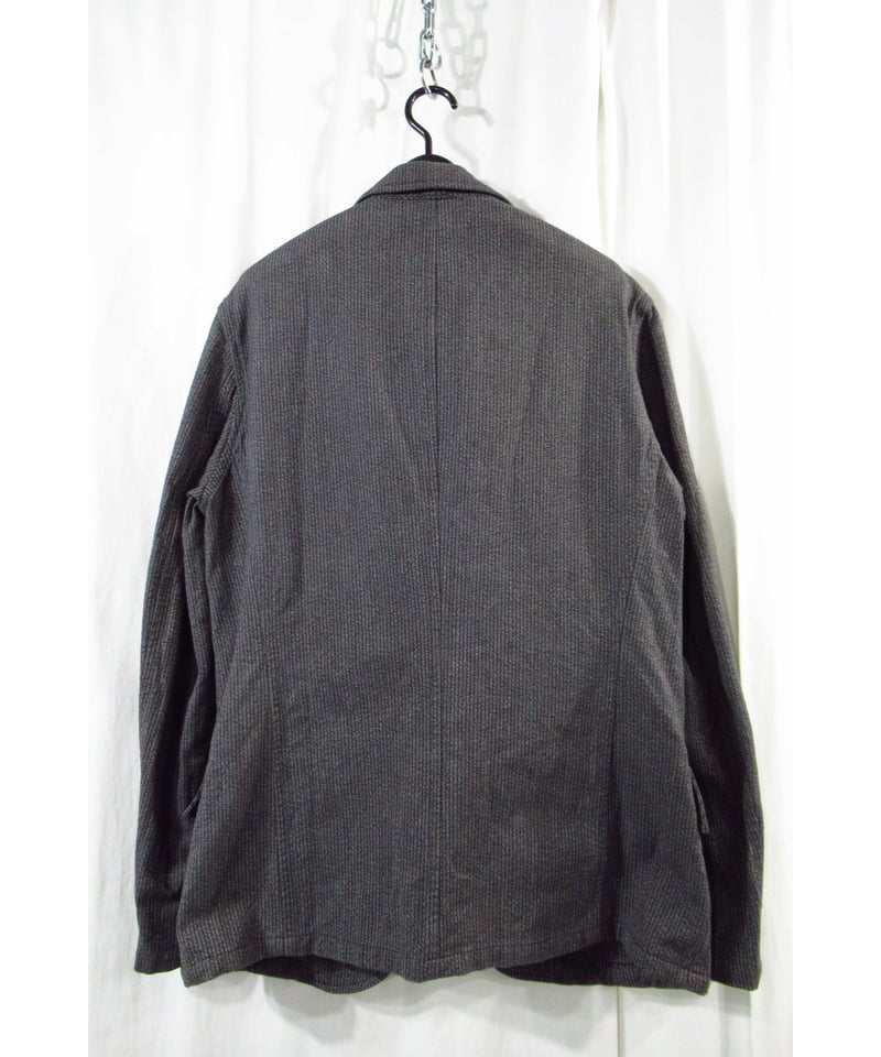 10ss yohji yamamoto pour homme グレー ストライプ ボタンデザイ 10ss yohji yamamoto pour homme グレー ストライプ ボタンデザイ