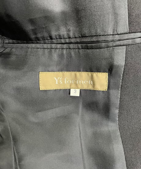 Y's for men yohji yamamot 3釦ジャケット（MV-J03-100）