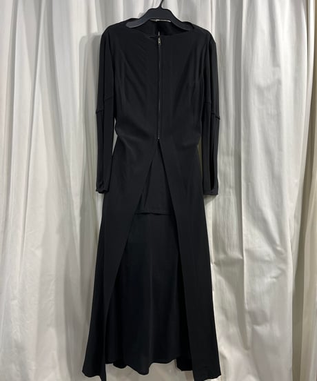 チュール付き 1994SS yohji yamamoto femme vintage デザインドレス（FT-D56-813）