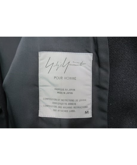 92aw yohji yamamoto pour homme vintage ヒョウ柄切替えデザインジャケット HS-J26-818