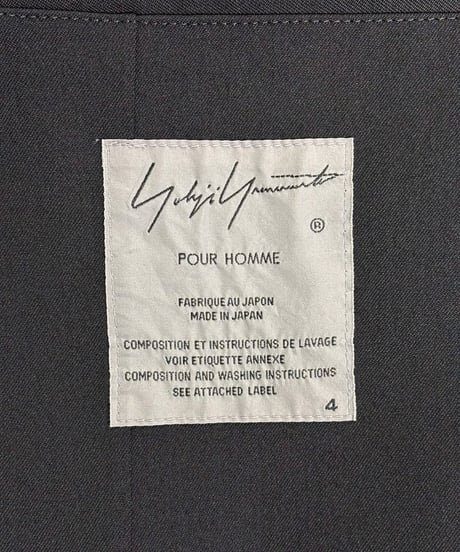 2018SS yohji yamamoto pour homme レイヤードジャケット（HW-J62-100）