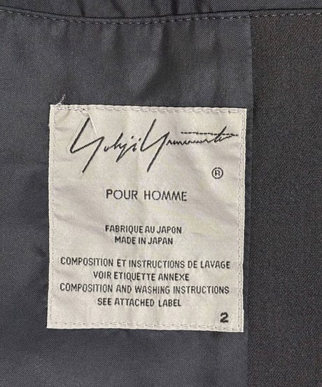 2017AW yohji yamamoto pour homme ロングコート（HK-C18-100）