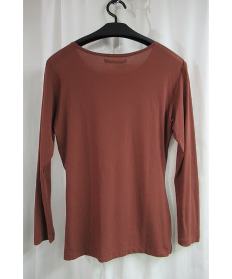 97ss yohji yamamoto femme vintage 茶 シンプルカットソー FU-T23-630