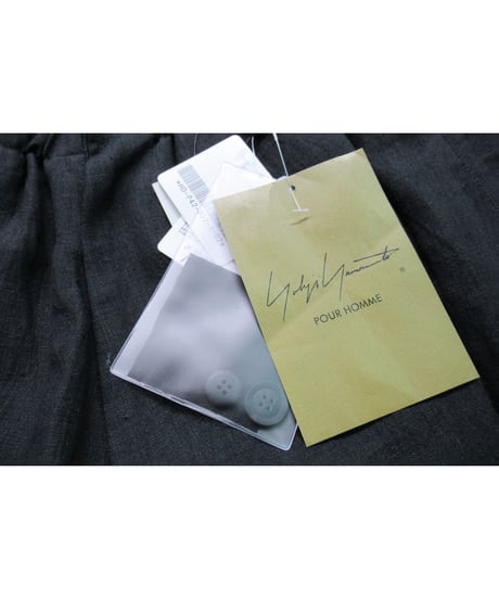 未使用 21ss yohji yamamoto pour homme 麻 プリントデザインパンツ（HD-P42-802）