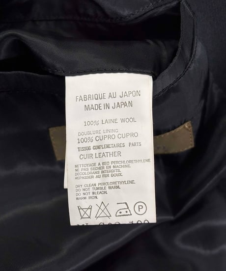 Y's for men yohji yamamoto 牛革襟 ロングコート（ML-C02-100）