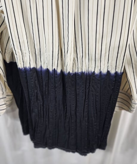 1993aw yohji yamamoto femme 脱色切替えデザインブラウス (FP-B01)