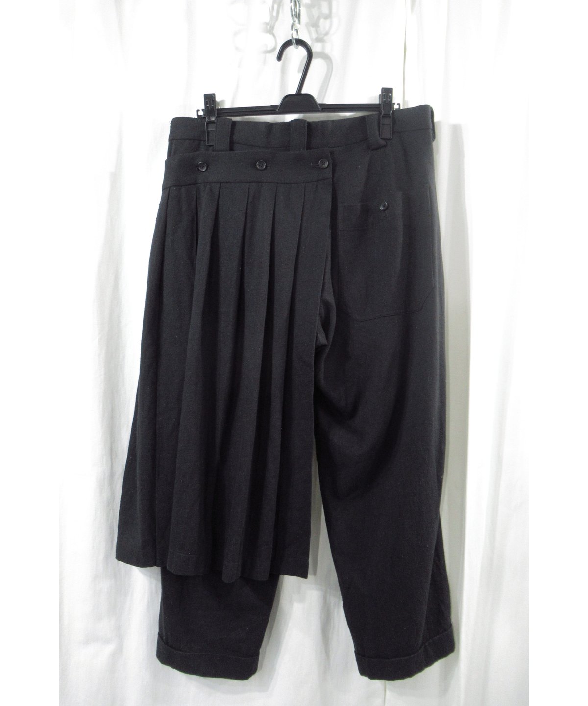 ヨウジヤマモト プリーツ付きパンツ
