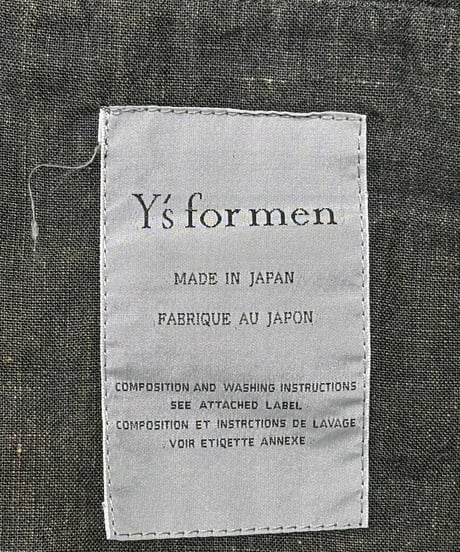 Y's for men yohji yamamoto 前後素材切り替えベスト（MT-V02-010）