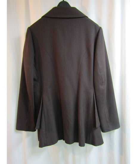 05aw yohji yamamoto femme ダークブラウン BIGボタンデザインジャケット FN-J31-187
