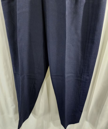 1994ss yohji yamamoto pour homme 紺 2タックテーパードパンツ (HT-P03-199)
