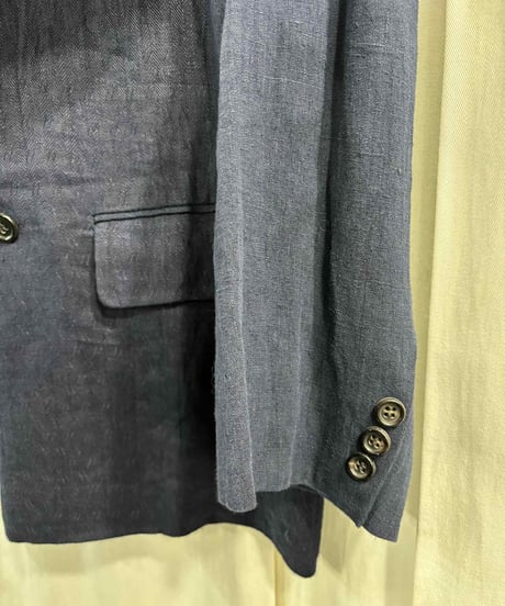 1980's COMME des GARCONS HOMME PLUS 麻ダブルジャケット（PJ-11068M）