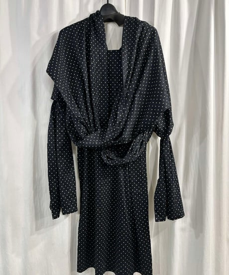 07aw Yohji Yamamoto femme シルクノースリーブワンピース 2025年最新】Yohji Yamamoto レディース ロングワンピースの人気