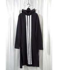 Y-3 yohji yamamoto ３本ライン ラグランスリーブデザイン ロングパーカー（3C-2）