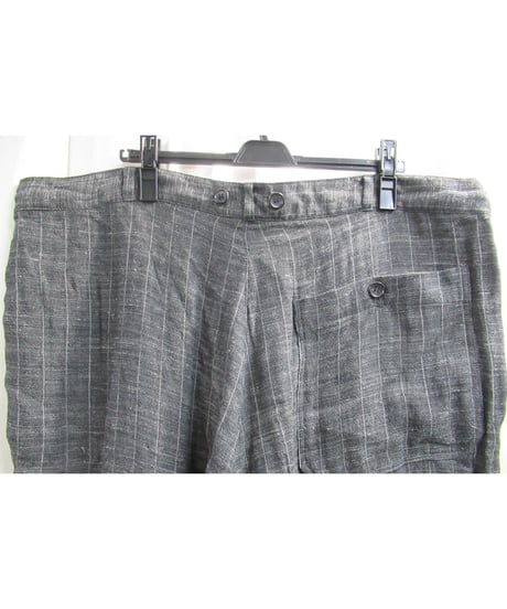 90’s yohji yamamoto pour homme vintage SAMPLE グレー ストライプデザインセットアップ（J16-233-1M）
