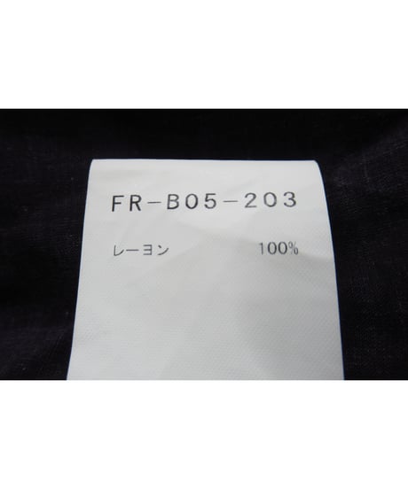20aw yohji yamamoto femme レーヨン デザインロングブラウス（FR-B05-203）