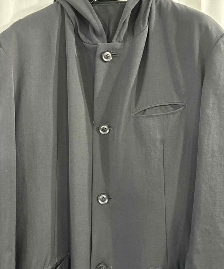 美品 2018AW yohji yamamoto pour homme フーテッドロングコート（HV-J35-126）