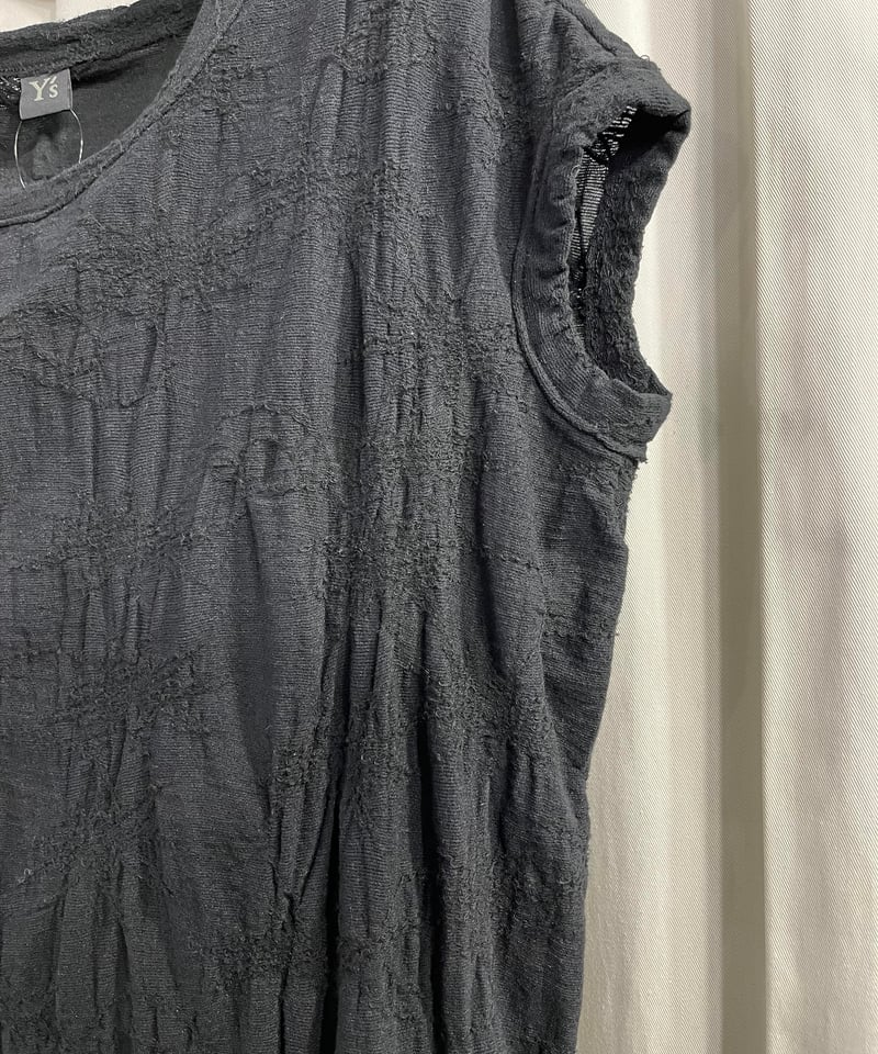 Y's ヨウジヤマモト　ワンピース　ノースリーブワンピース　ピンク Y's yohji yamamoto デザインノースリーブワンピース（YG-T66