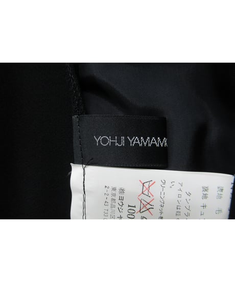 04ss yohji yamamoto +noir ピークドラペルシンプルジャケット NZ-J03-102