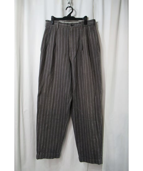 94ss yohji yamamoto pour homme vintage ストライプ テーパードパンツ（HT-P02-036）
