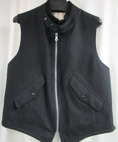 95aw yohji yamamoto pour homme vintage 鹿鳴館期 グレーストライプダメージ加工セットアップ HE-J70-120