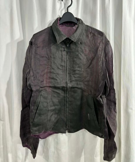 2002SS yohji yamamoto pour homme SAEKO 女優シリーズ プリントブルゾン（HE-Y12-829）