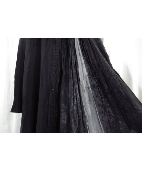 20aw yohji yamamoto femme レーヨン デザインロングブラウス（FR-B05-203）