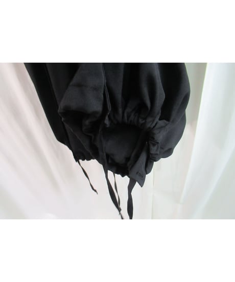 2014AW yohji yamamoto pour homme 黒 デザインバルーンパンツ　HF-P25-100