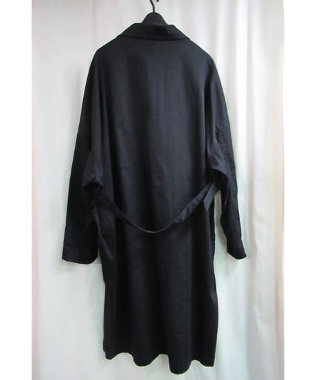 17aw B yohji yamamoto noir ボタンレスデザインベルトコート NK-C54-008