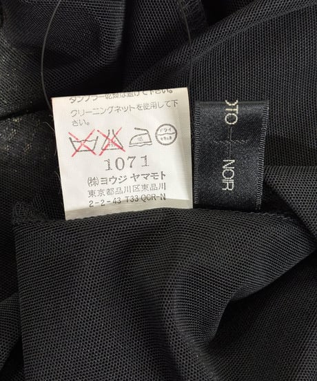 2005SS yohji yamamoto +NOIR シースルーカットソー（NY-T40-600）