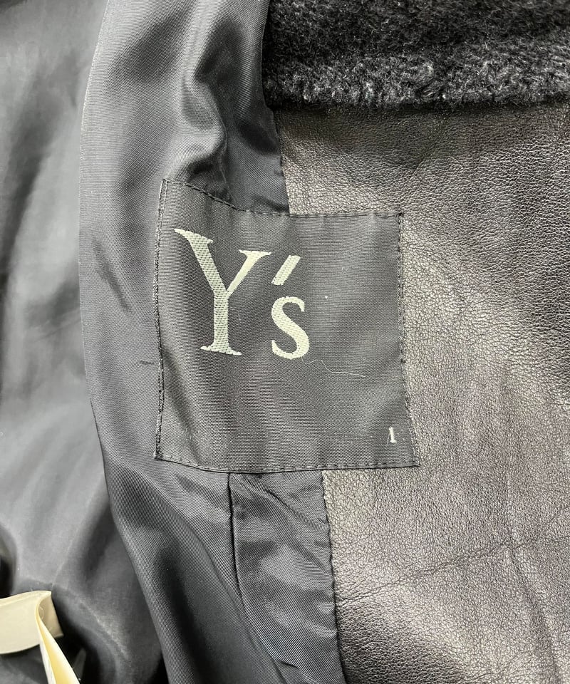 【美品】Y's レザー　パッチワークジャケット　ブラック LEATHER PATCHWORK JACKET – THE SHOP YOHJI YAMAMOTO
