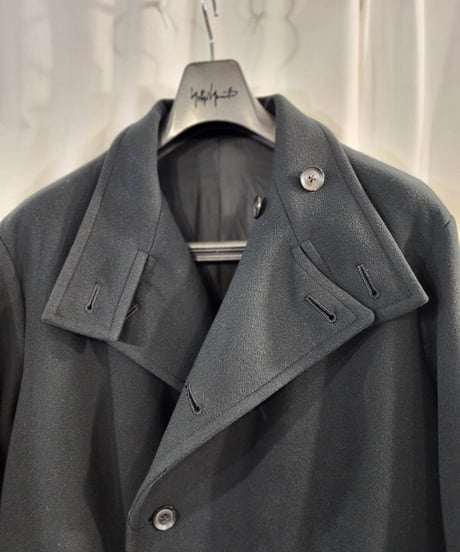 2019aw yohji yamamoto pour homme 黒 デザインコート (HC-C10-90)