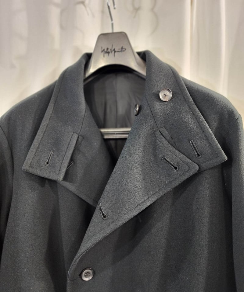 2019aw yohji yamamoto pour homme 黒 デザインコート (HC-