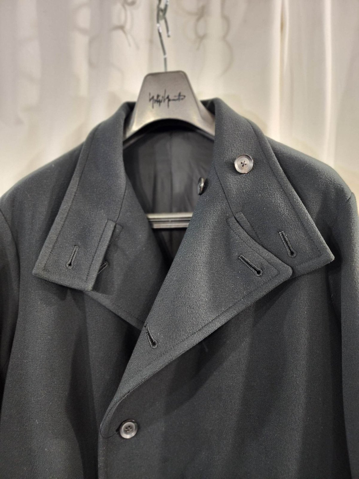 2019aw yohji yamamoto pour homme 黒 デザインコート (HC-
