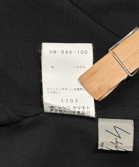 2018SS yohji yamamoto pour homme シンプルロングブラウス（HW-B46-100）
