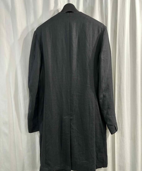2018SS yohji yamamoto pour homme ノーカラーロングジャケット（HW-J14-325）