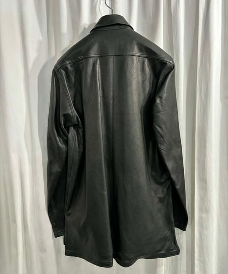 yohji yamamoto pour homme レザーブラウス（HX-B61-730）