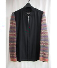 AD1999 COMME des GARCONS HOMME PLUS 紺 縮絨 逆プリントブ