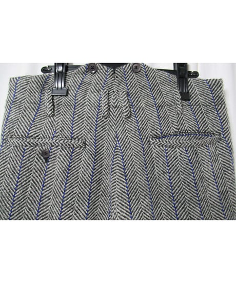 01aw yohji yamamoto pour homme ギャングスター 襟デザイン ツイードセットアップ（HV-J63-136／HV-P10-136）