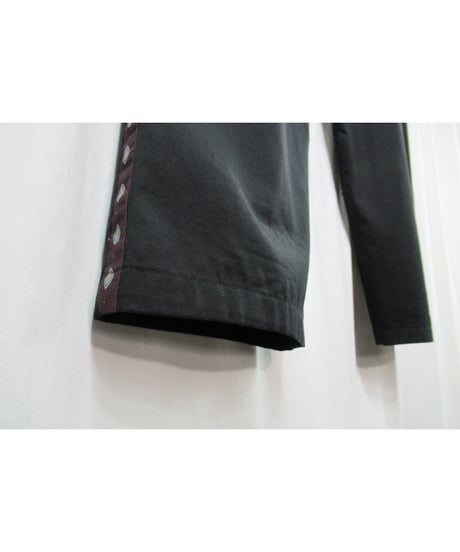 12ss yohji yamamoto pour homme 脇テープデザイン コットンテーパードパンツ（HB-P74-814）