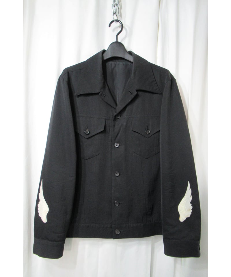 レア 02aw yohji yamamoto pour homme 刺繡デザインブルゾン(HM レア 02aw yohji yamamoto pour homme 刺繡デザインブルゾン(HM