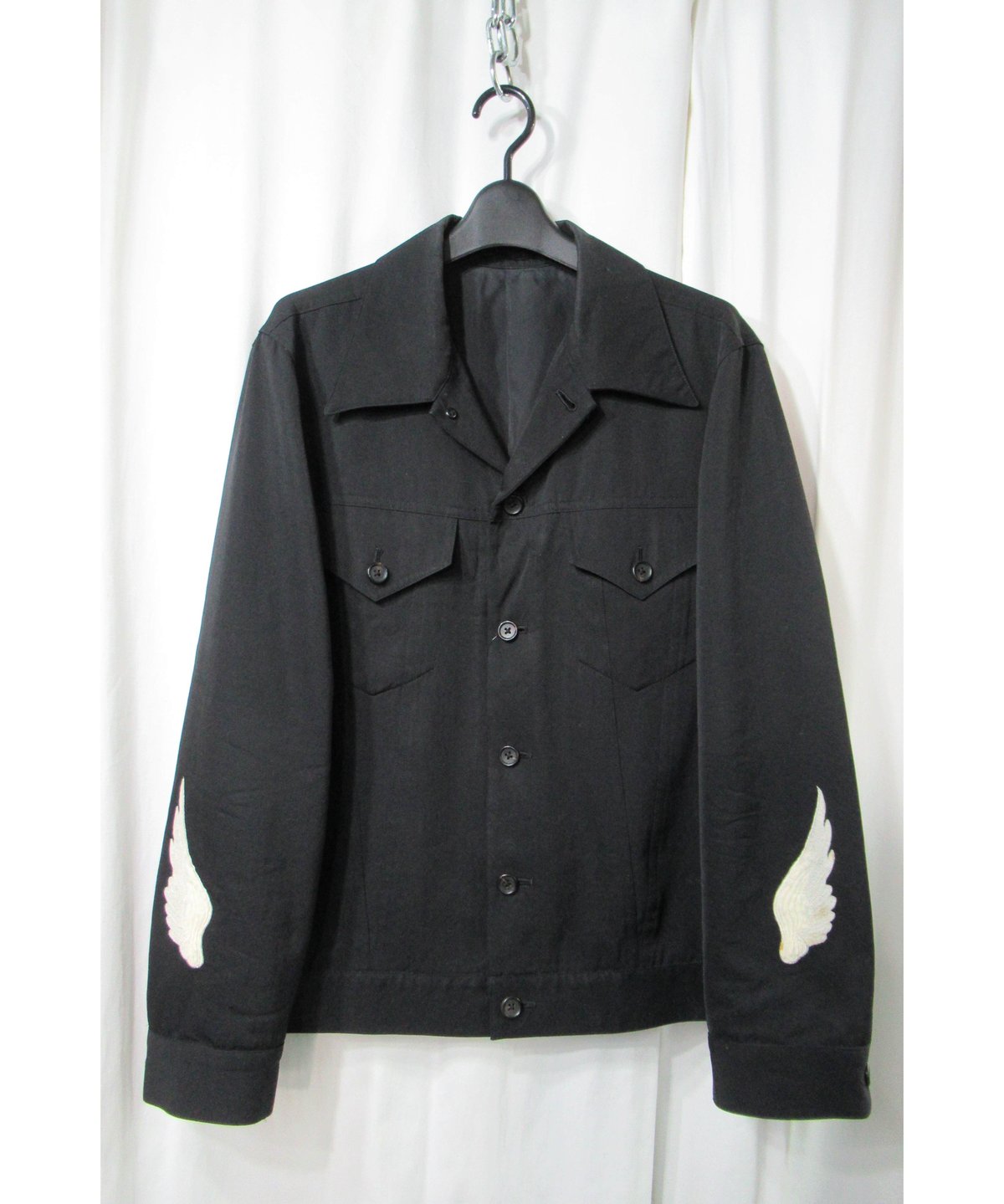 レア 02aw yohji yamamoto pour homme 刺繡デザインブルゾン(HM レア 02aw yohji yamamoto pour homme 刺繡デザインブルゾン(HM