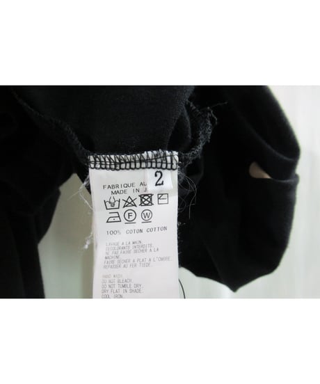 17aw BLACK and BLACK yohji yamamoto +noir  プリントデザインカットソー NK-T57-073