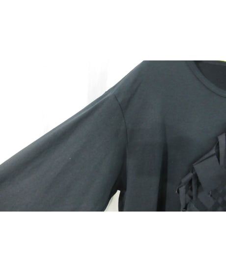 20ss B yohji yamamoto 長袖 リボンデザインカットソー NN-T75-079