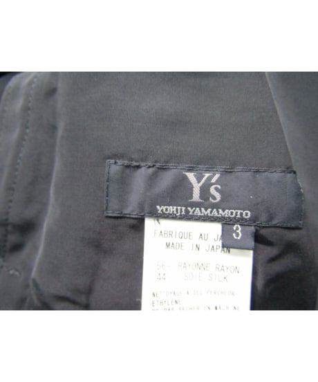 Y's yohji yamamoto ゴムシャーリングワイドパンツ YZ-P01-268
