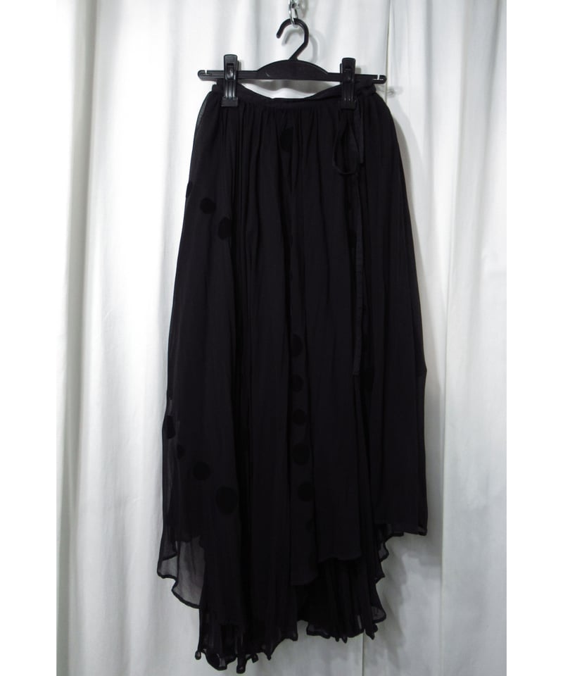 YOHJI YAMAMOTO ヨウジヤマモト　red label 巻きスカート Y's Red Label yohji yamamoto レイヤードデザイン ロング巻き