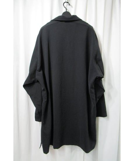 18ss yohji yamamoto pour homme 素材切替えデザイン ラグランスリーブブラウス（HW-B24-809）