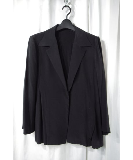 98ss Yohji Yamamoto femme シルクジャケット ブラック